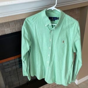 Ralph Lauren - mens - size XL - slim fit - green button down